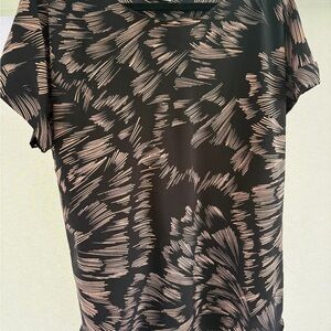 CAbi Tate Top Black with Pink Streaks